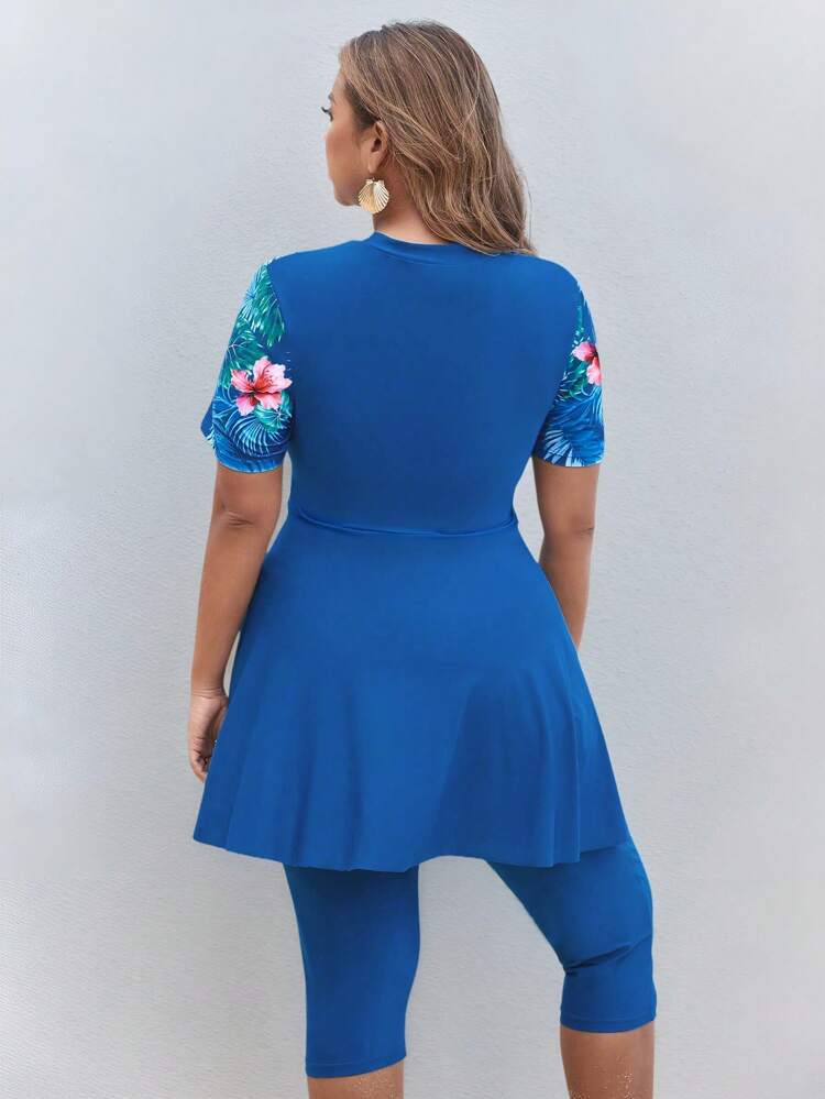 Swim Mulvari Plus Size Women 2pcs Short...