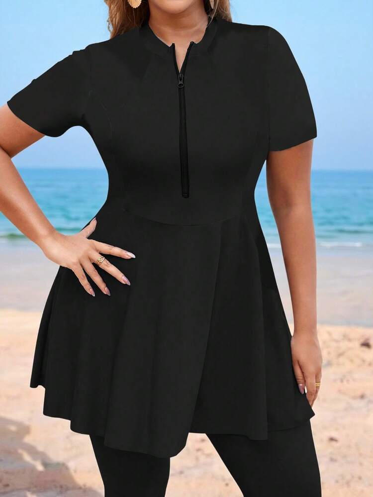 Swim Mulvari Plus Size Women 2pcs Short...